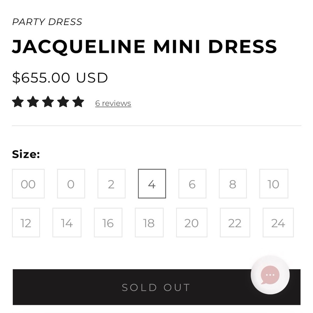 Untamed Petals Jaqueline dress size 4 - Picture 2 of 3